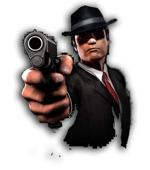The Mafia Boss gunman character